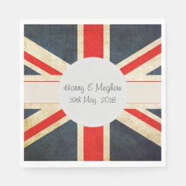Servilleta De Papel Union Jack Royal Boda Cocktail Napkins
