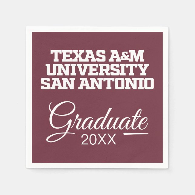 Servilleta De Papel Universidad A&M de Texas-San Antonio (Anverso)