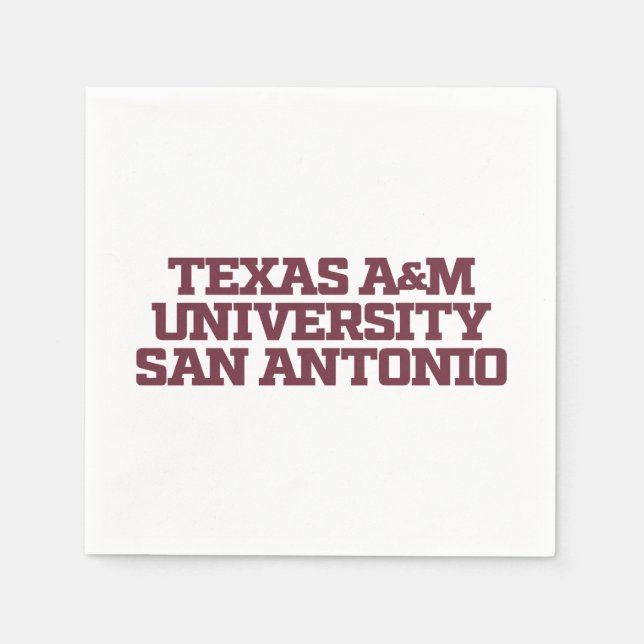 Servilleta De Papel Universidad A&M de Texas-San Antonio (Anverso)