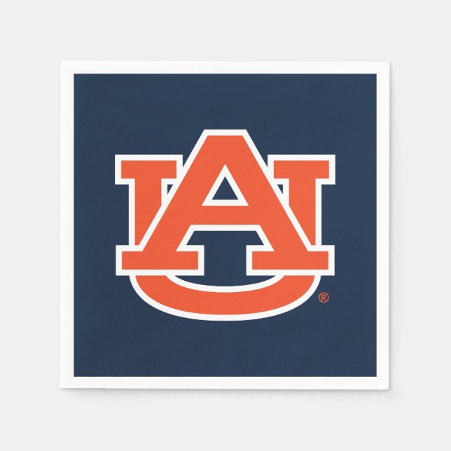 Servilleta De Papel Universidad Auburn | Logo de Auburn UA (Anverso)
