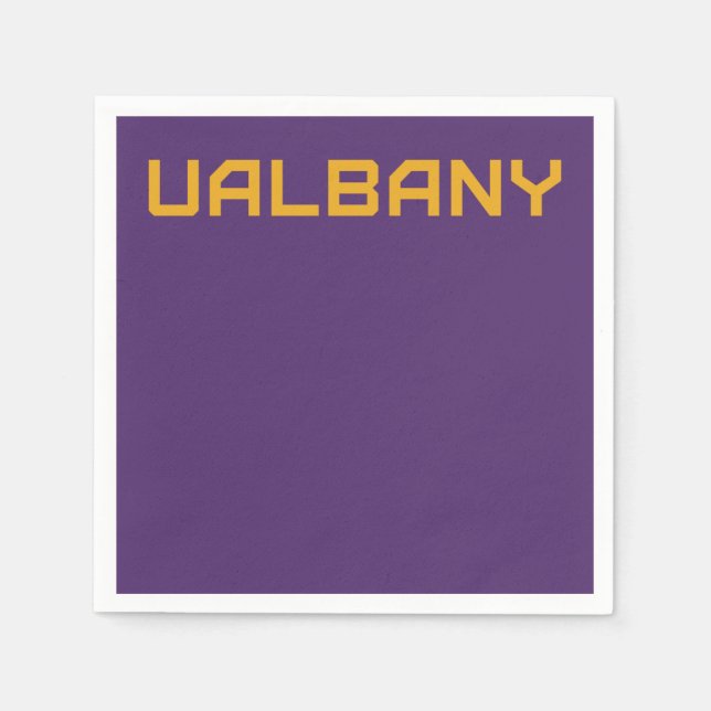 Servilleta De Papel Universidad de Albany Wordmark (Anverso)
