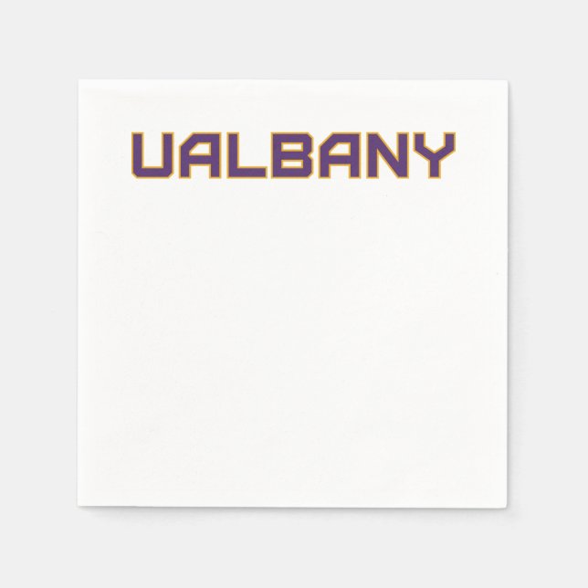 Servilleta De Papel Universidad de Albany Wordmark (Anverso)