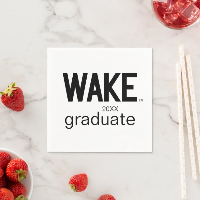 Servilleta De Papel Universidad Wake Forest | Wake Wordmark (In situ)
