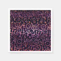 Universo Espacial de Planetas Brillantes Purpura