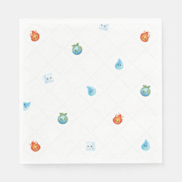 Servilleta De Papel Uno con los elementos primer cumpleaños