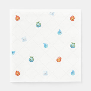 Servilleta De Papel Uno con los elementos primer cumpleaños