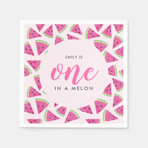 Servilleta De Papel Uno en un melón 1er cumpleaños