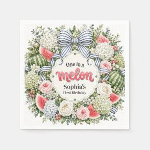 Servilleta De Papel Uno en un Melón Corona Floral de Sandía