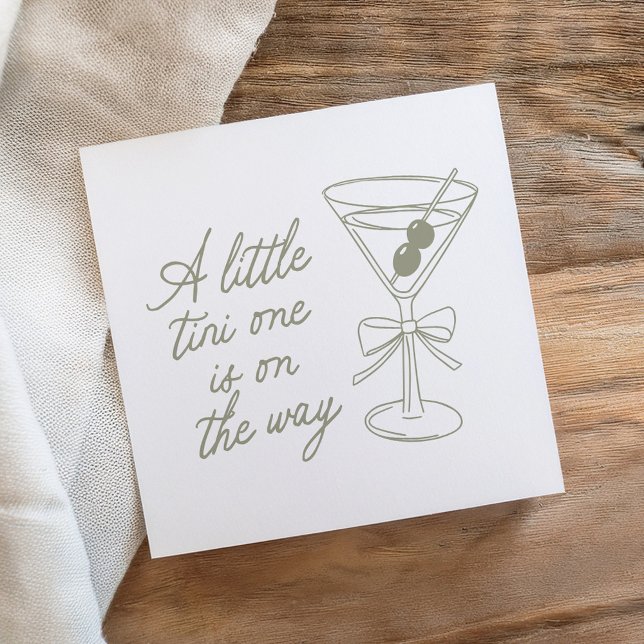 Servilleta De Papel Uno Tini está en camino a Martini Baby Shower (Subido por el creador)
