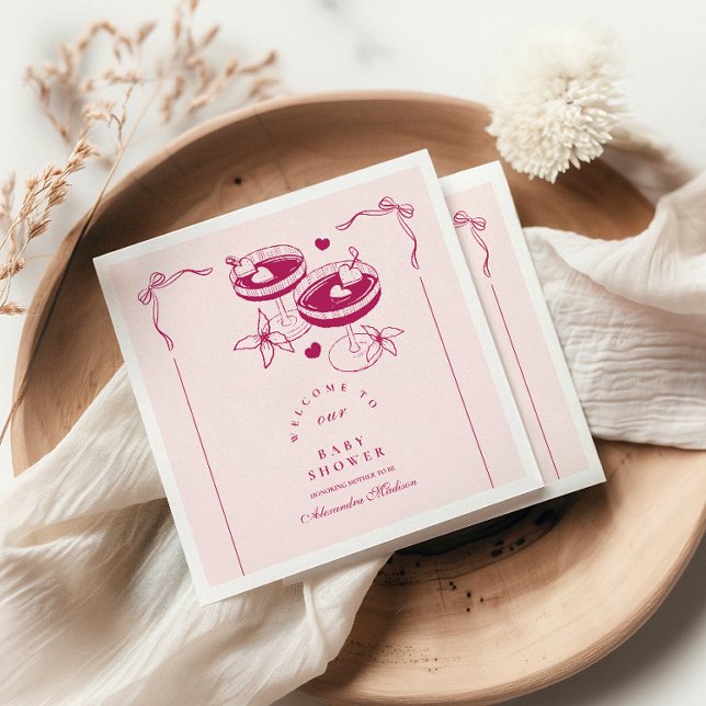 Servilleta De Papel Uno Tini Está En Camino De Baby Shower (Subido por el creador)