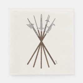 Servilleta De Papel Unos polearmos del siglo XVI