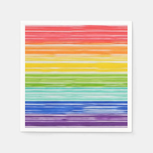 Servilleta De Papel Untids rainbow strips