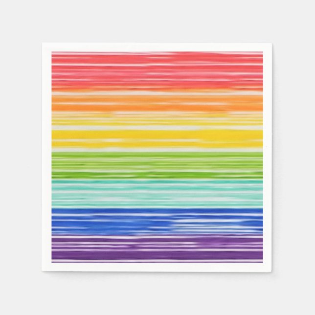 Servilleta De Papel Untids rainbow strips (Anverso)