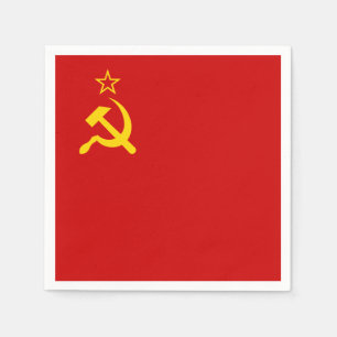 Servilleta De Papel URSS Unión Soviética Comunista Hoja y Martillo