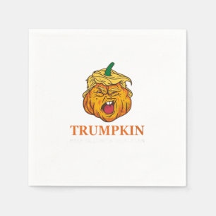 Servilleta De Papel Usa Trumpkin Hizo Que Halloween Fuera Grande De Nu