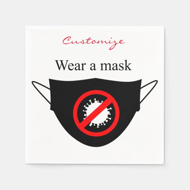 Servilleta De Papel Usar una máscara Thunder_Cove (Anverso)