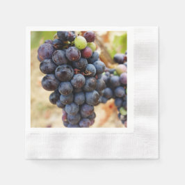 Servilleta De Papel Uvas En Vino
