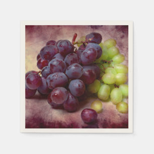 Servilleta De Papel Uvas Rojas Y Verdes