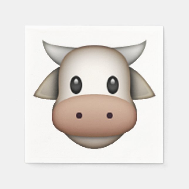 Servilleta De Papel Vaca - Emoji (Anverso)