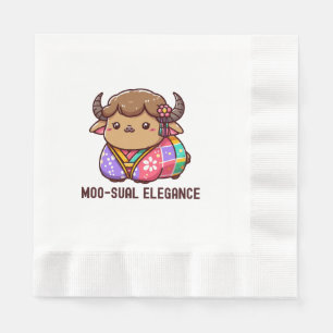 Servilleta De Papel Vaca en elegancia en Tierras Altas