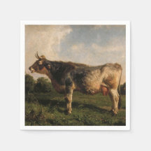 Vaca en un campo (animal de granja) (de Filippo Pa