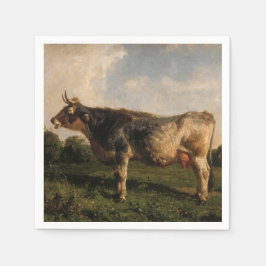 Servilleta De Papel Vaca en un campo (animal de granja) (de Filippo Pa