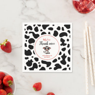 Servilleta De Papel vaca sagrada gracias moo por venir