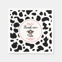 Servilleta De Papel vaca sagrada gracias moo por venir