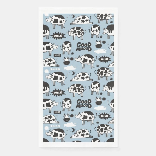 Servilleta De Papel Vaca y leche (Anverso)