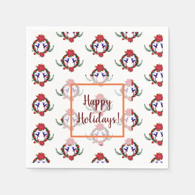 Servilleta De Papel Vacaciones de invierno en ballet (Anverso)