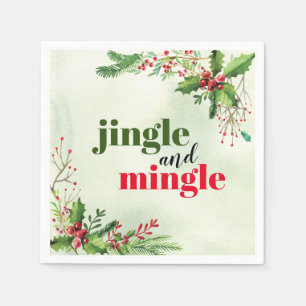 Servilleta De Papel Vacaciones de jingle y Navidades caseras