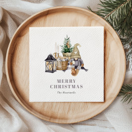 Servilleta De Papel Vacaciones de natalidad rusa en color de agua