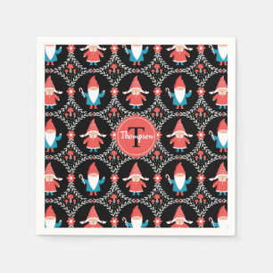 Servilleta De Papel Vacaciones de Navidades de Gnome Cute