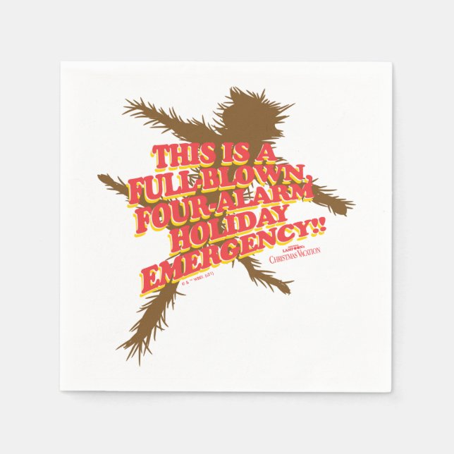 Servilleta De Papel Vacaciones de navidades | Emergencia de vacaciones (Anverso)