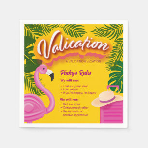 Servilleta De Papel Vacaciones de validación de Pinky