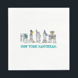 Servilleta De Papel Vacaciones judías de Hanukkah Chanukah NYC de Nuev<br><div class="desc">Las servilletas tienen un original ilustracion de marca de los edificios de la NYC "vestidos" para Hanukkah! Este ilustracion Chanukah también está disponible en otros productos. ¿No ves lo que estás buscando? ¿Necesita ayuda con la personalización? Contacte con Rebecca para que tenga algo diseñado para usted.</div>