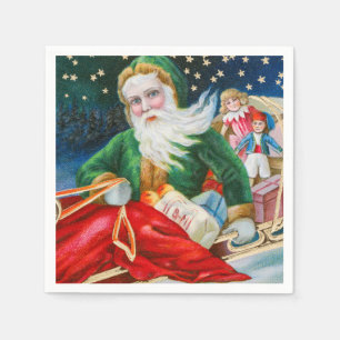 Servilleta De Papel Vacaciones navideñas vintage