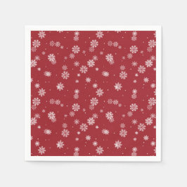 Servilleta De Papel Vacaciones rojas