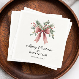 Servilleta De Papel Vacaciones simples de hueco de color de agua de ci