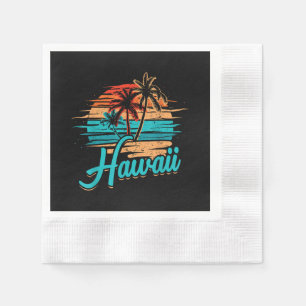 Servilleta De Papel Vacaciones Tropicales en las Islas Hawaianas