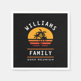 Servilleta De Papel Vacaciones veraniegas de reunión familiar divertid