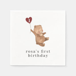 Servilleta De Papel Valentine Bear