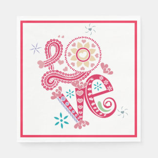 Servilleta De Papel Valentine Day LOVE