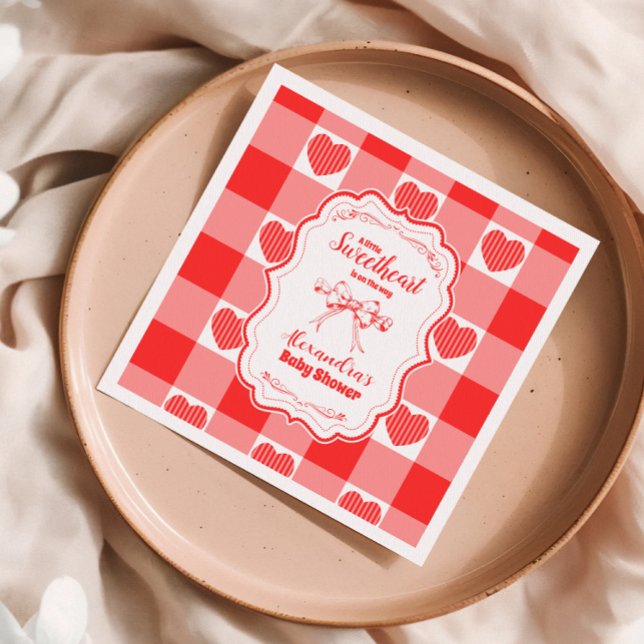 Servilleta De Papel Valentine Little Chica Baby Shower (Subido por el creador)