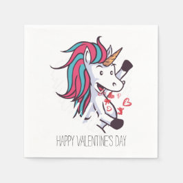 Servilleta De Papel Valentine Unicorn