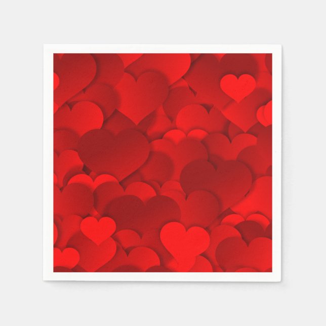 Servilleta De Papel Valentines Hearts (Anverso)
