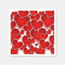 Servilleta De Papel Valentines Hearts