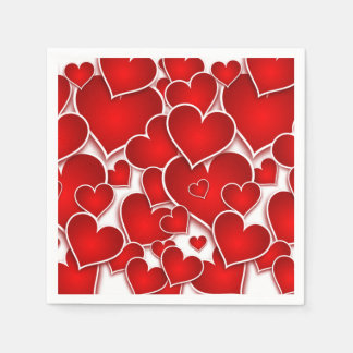 Servilleta De Papel Valentines Hearts