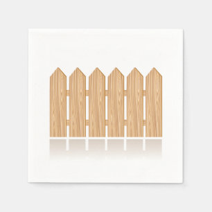 Servilleta De Papel Valla de estacas de madera