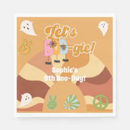 Servilleta De Papel Vamos a boo-gie halloween retro niños cumpleaños